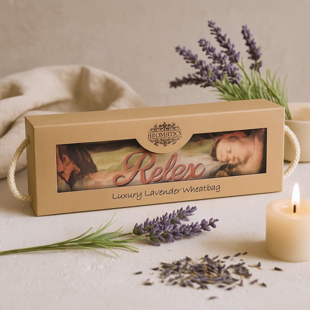 Almohada para ojos de lavanda - Caja de regalo