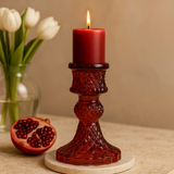 Candle Holders Vampire Red Vintage Set of 2