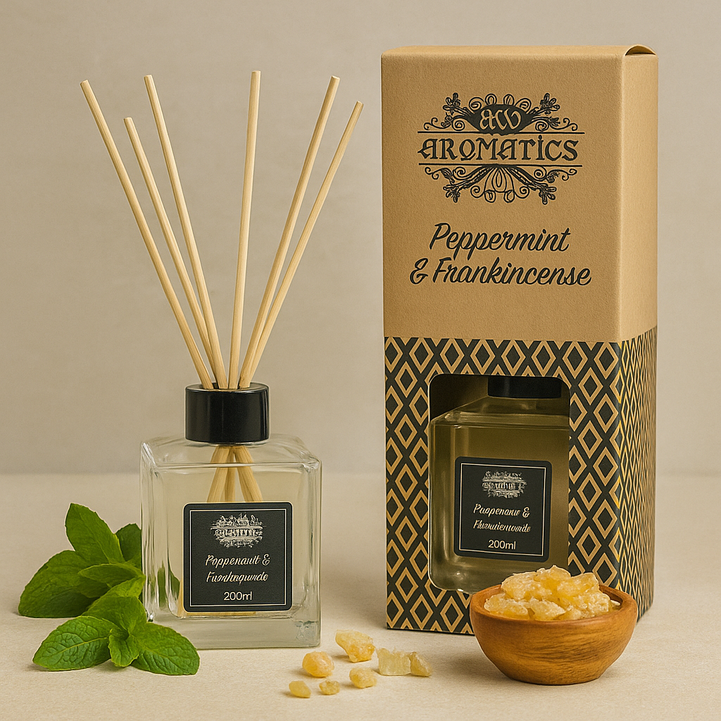 Reed Diffuser Pebermynte og Frankincense 200ml