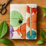 Lokta Paper Notebook, Colorful Leaves, A5, 45 Leaves