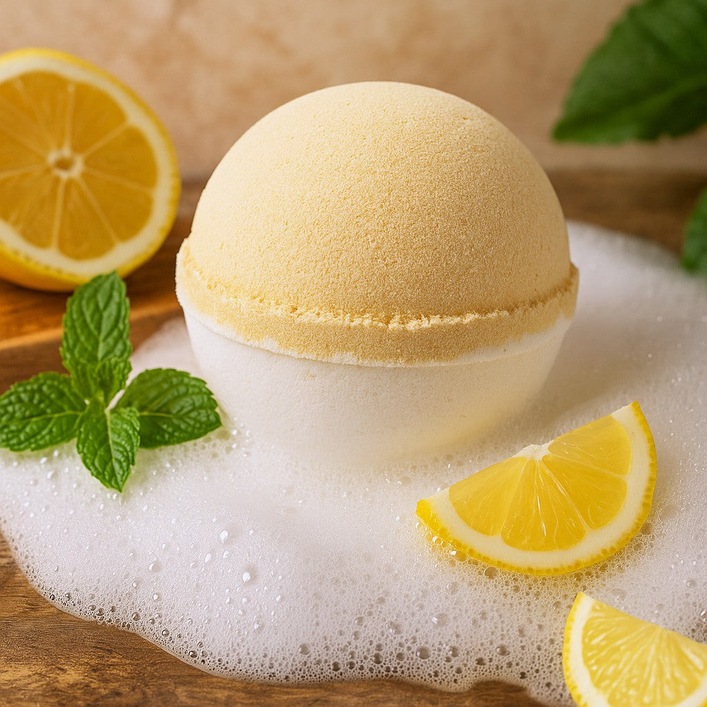 Jumbo koupelová bomba 180g - Citronový meringový koláč