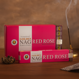 Vörös Rózsa Füstölőpálcikák 15g - Golden Nag