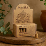 Palo Santo Piramide Wierook Kegels 10 Stuks Banjara