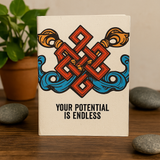 Handmade Lokta A5 Notebook Your Potential Is Endless