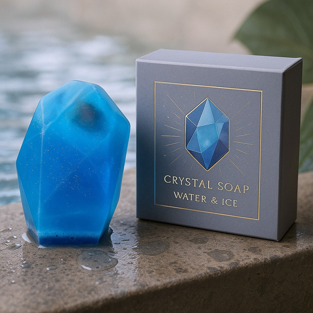 Crystal Gemstone Soap Bar - Water Element