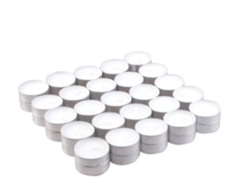 50x Unscented Tealight (4hr) - SHAMTAM.COM