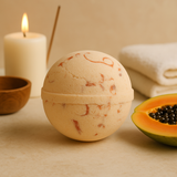 Bombe de bain à la papaye avec beurre de coco 180g