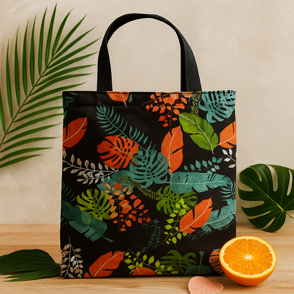 Geantă tote cu închidere cu fermoar, ecologică, 40x34cm