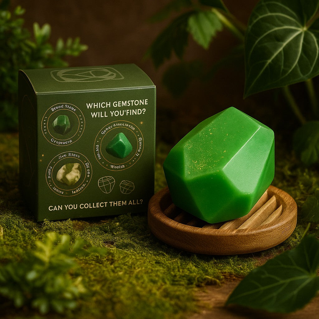 Crystal Soap With Gemstone - Earth Element