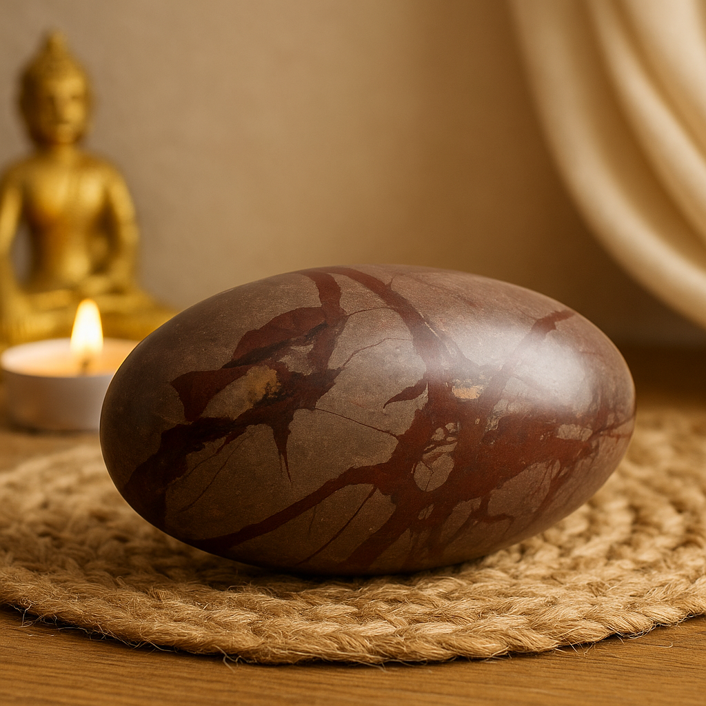 Shiva Lingam kő 6 hüvelyk 15 cm