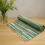Rag Rug Small 50x90cm Naturlige Grønntoner