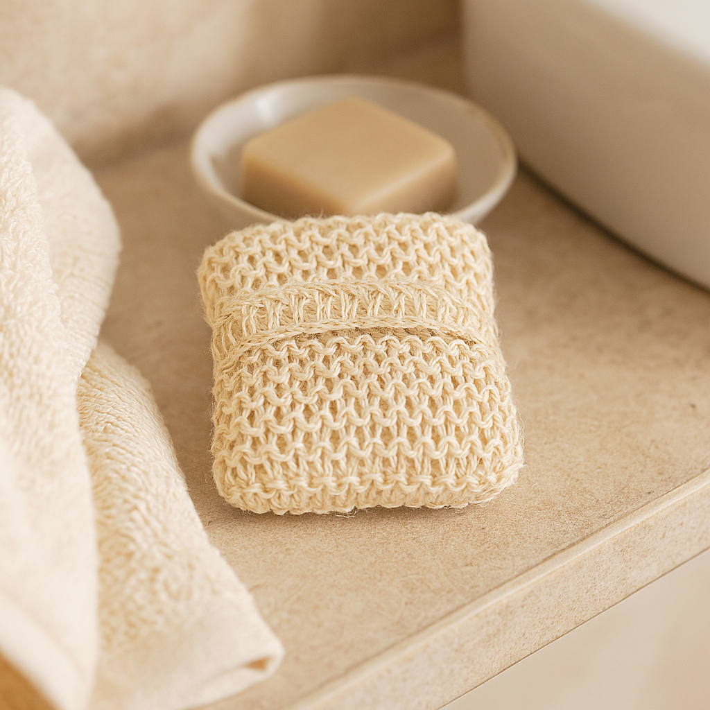 Almofada Esfoliante de Sisal para Esfregar