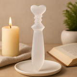 Szelénit rituálékés spirál 25cm