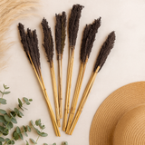 Στεγνό Μπουκέτο Χόρτου Καντάλ Μαύρο 6 Τεμάχια