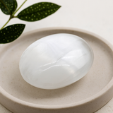 Seleniet Kristal Handsteen 6.5 cm Marokko