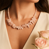 Rose Quartz Crystal Necklace