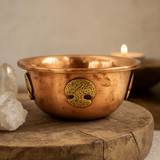 Kupfer Ritualschale mit Lebensbaum 12x5cm