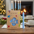 Dinner Candles 21 Pack Rustic Sea Blue, Taper Candles
