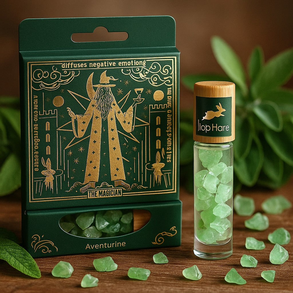 Roll-On Perfume Oil Green Aventurine Magician Hop Hare