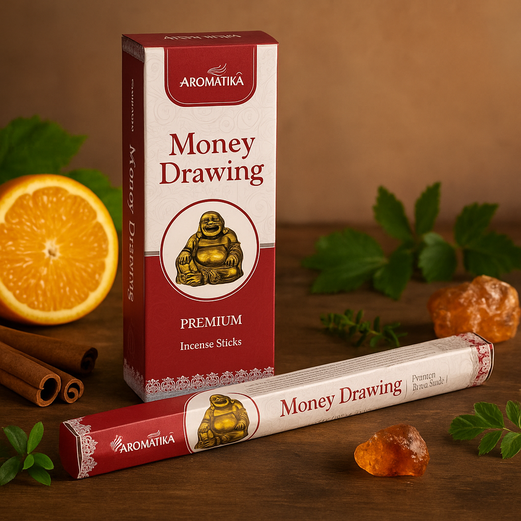 Bețe de tămâie Money Drawing Hex fără cărbune Aromatika