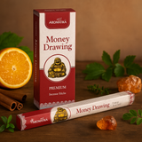 Bețe de tămâie Money Drawing Hex fără cărbune Aromatika