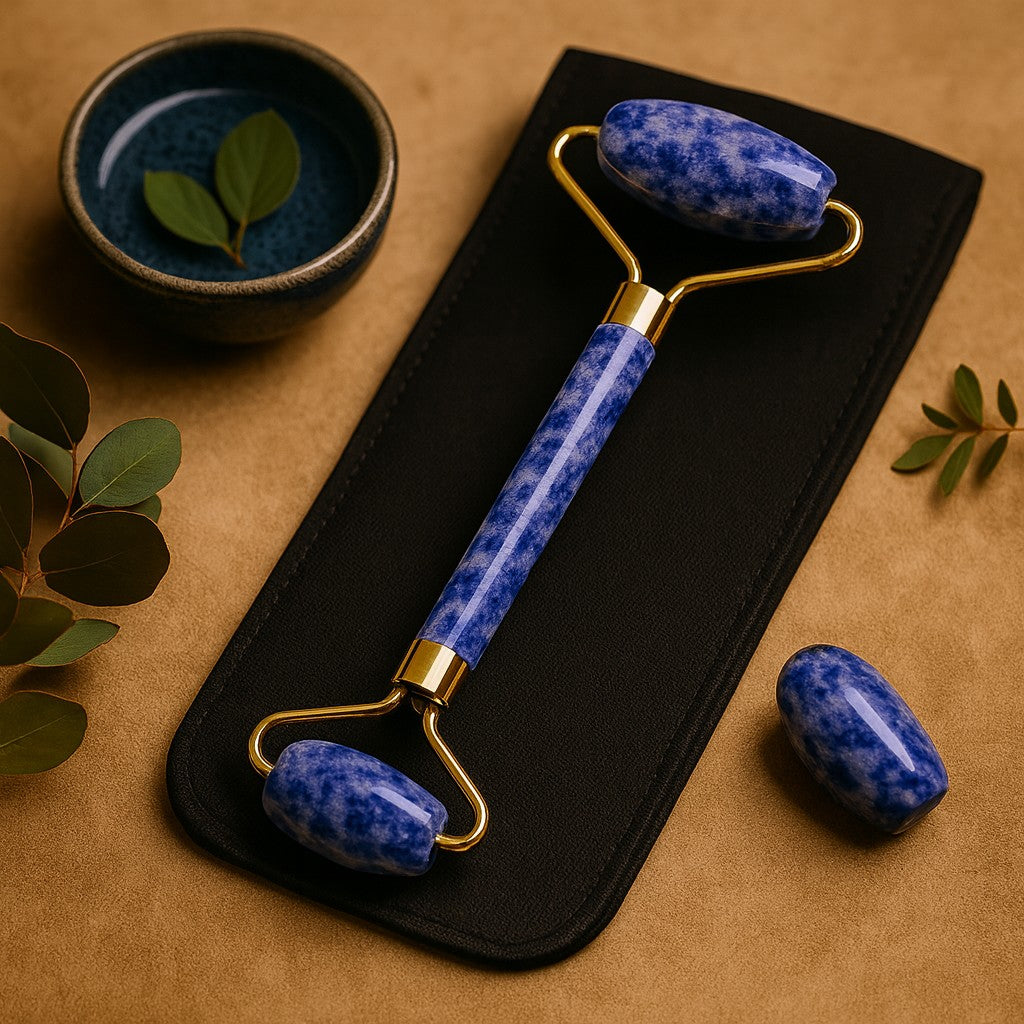 Sodalite jalokivikasvohierontarulla