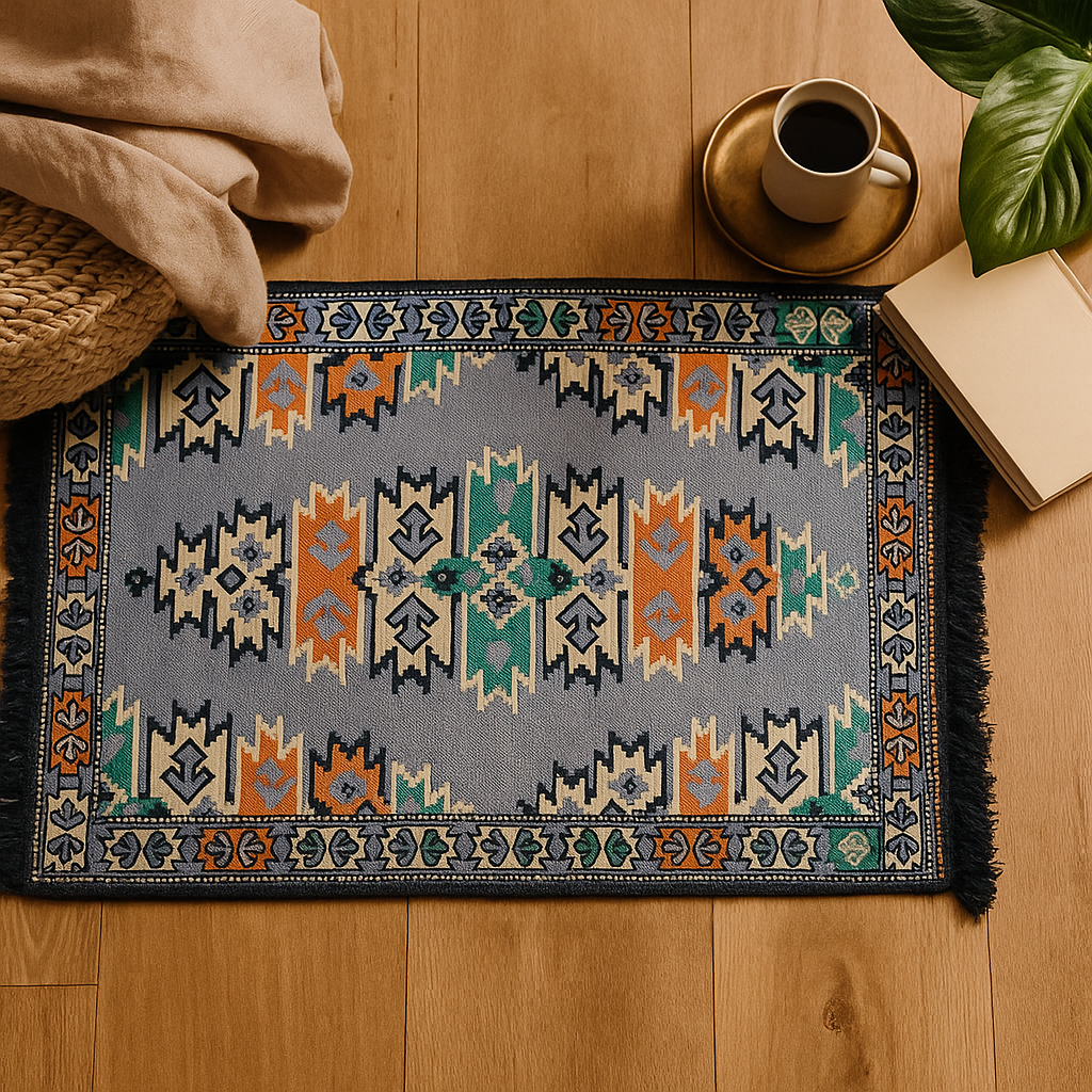 Kilim koberec Charcoal 125x80 cm
