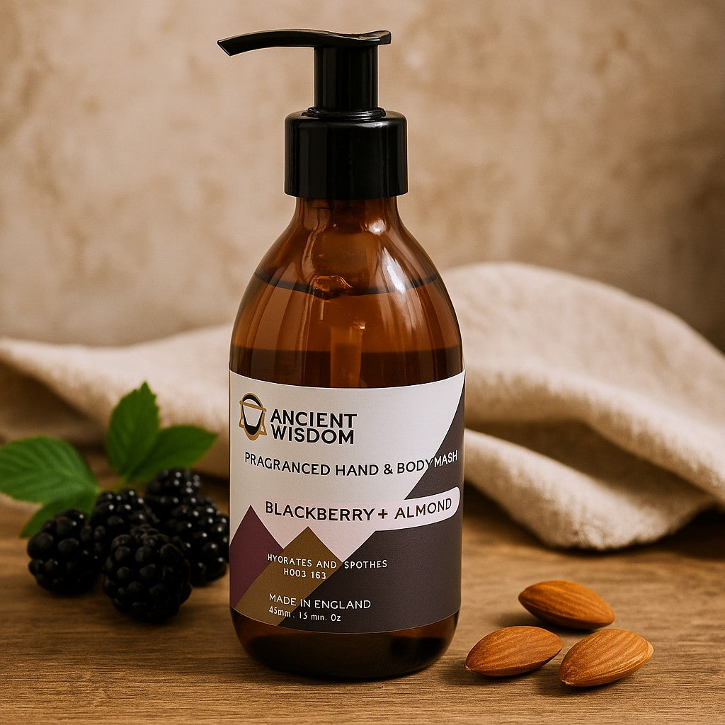 Brombeer- und Mandel-Hand- und Körperwaschmittel, 300 ml