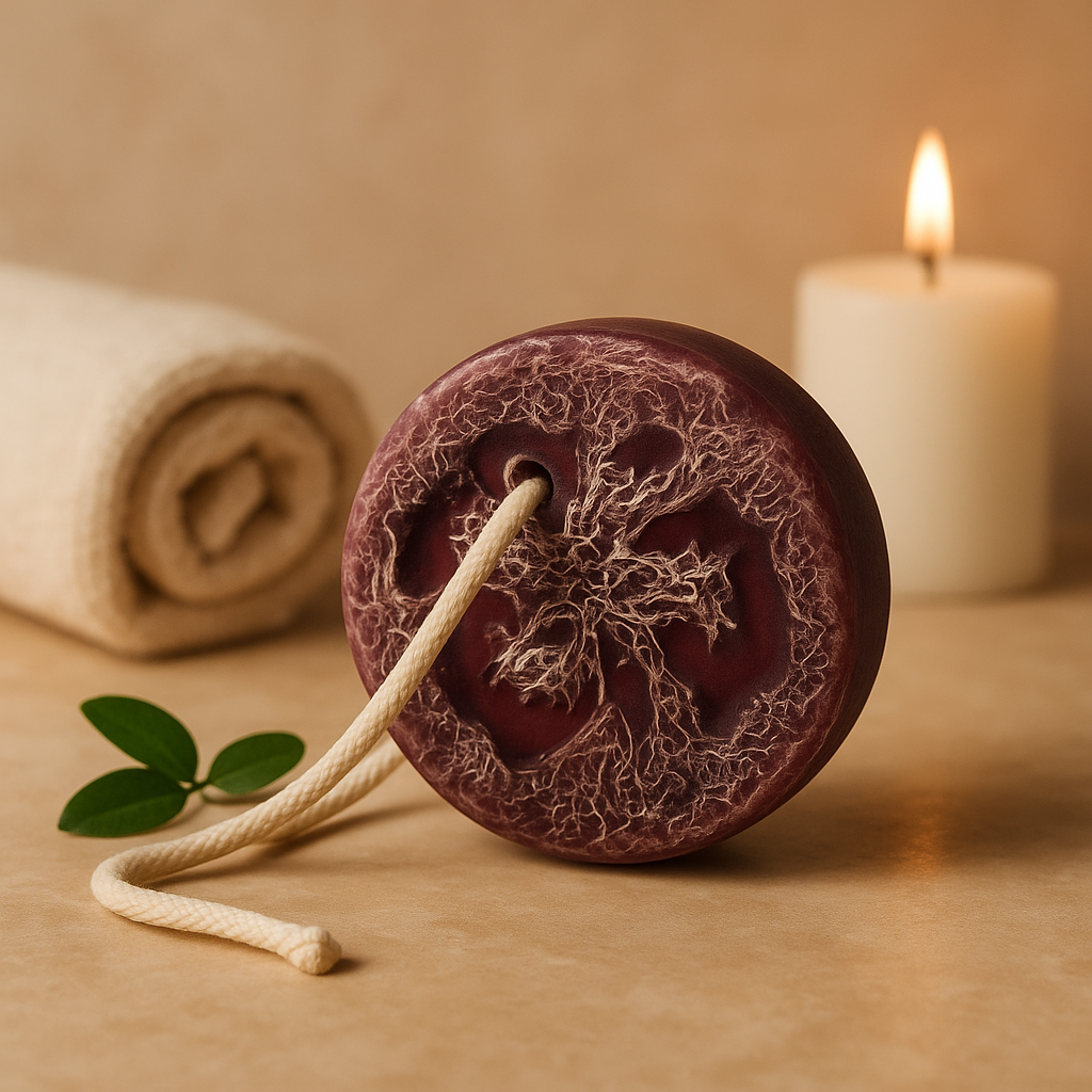 Soap on a Rope Exfoliating Grape Purple