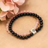 Rose Quartz Crystal Bracelet, Magnetic