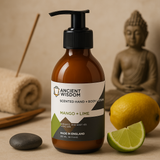 Hand- och kroppslotion mango och lime 300ml