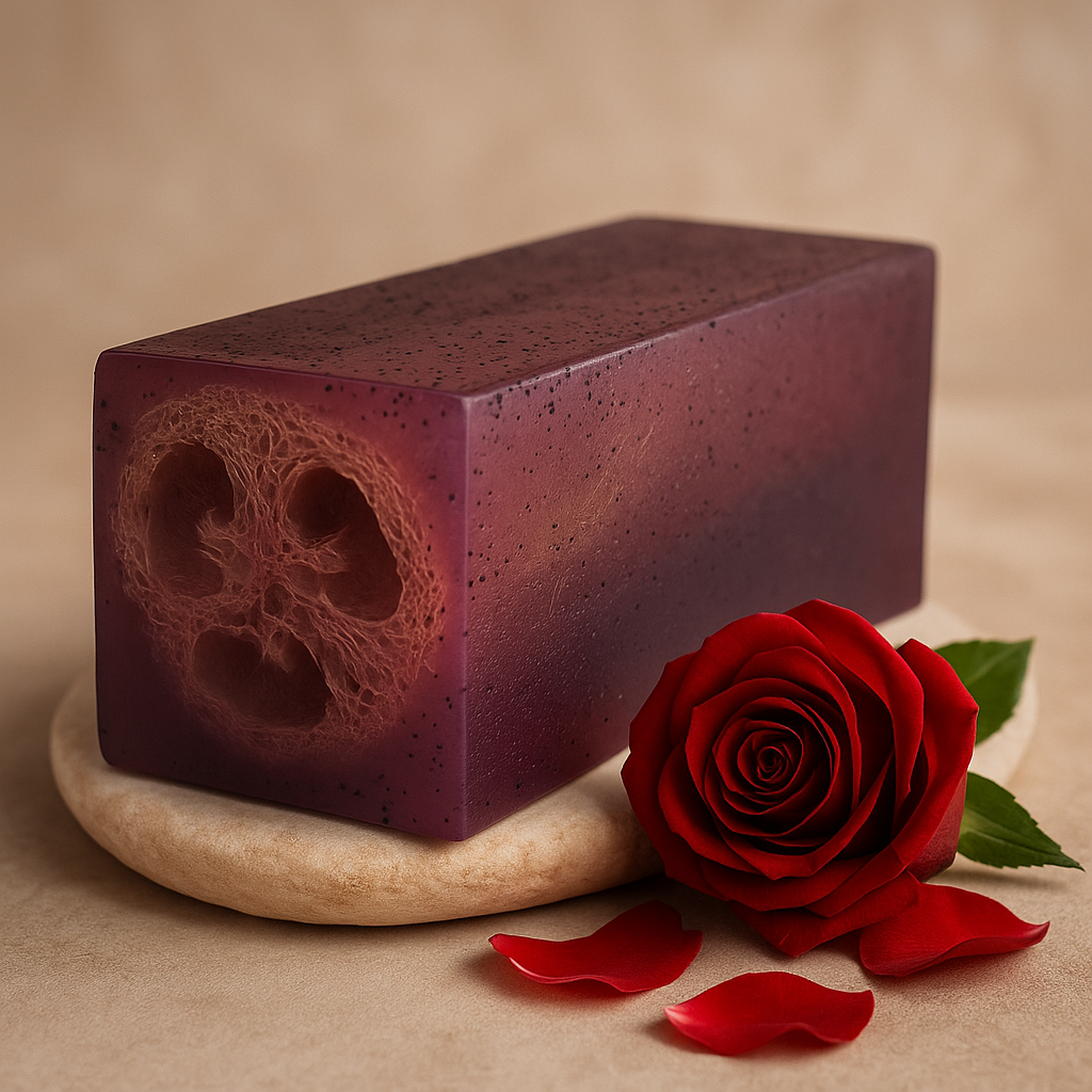 Saponetta Esfoliante con Luffa Rosa 115g