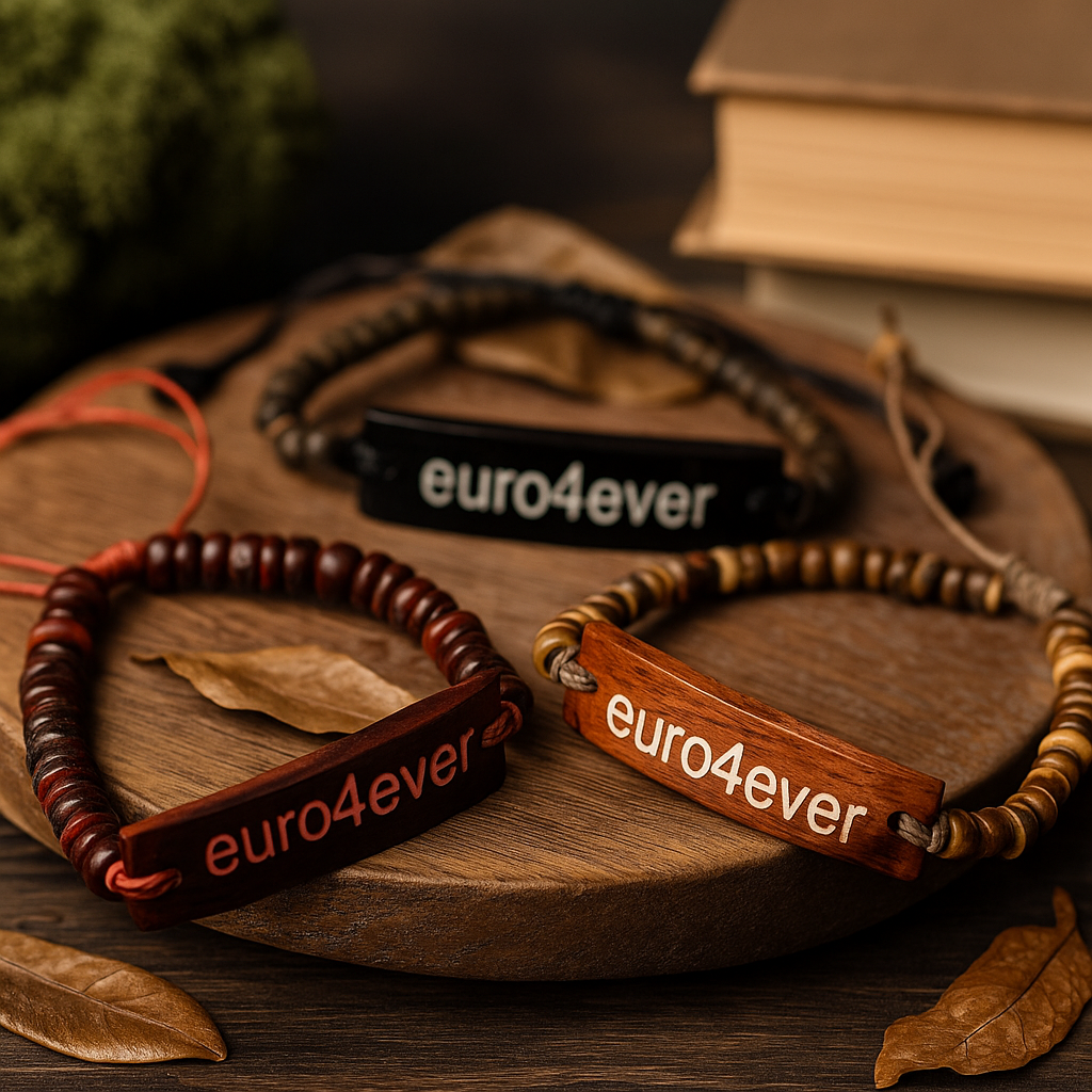 Комплект гривни с лозунг Euro4Ever 6 броя