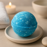 Bombe de bain Angel Delight bleue et blanche 180g