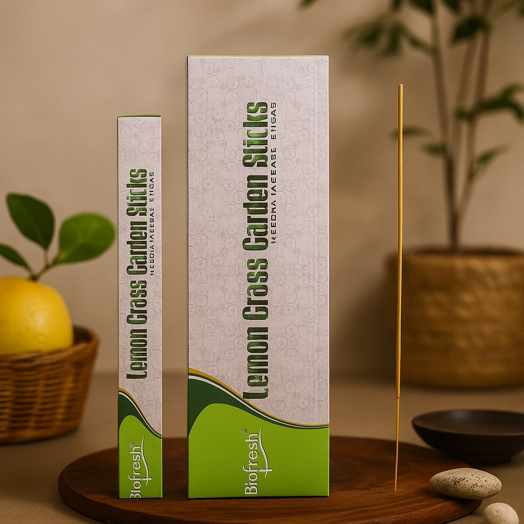 Bastoncini di incenso alla citronella 50cm repellente per zanzare da esterno Biofresh