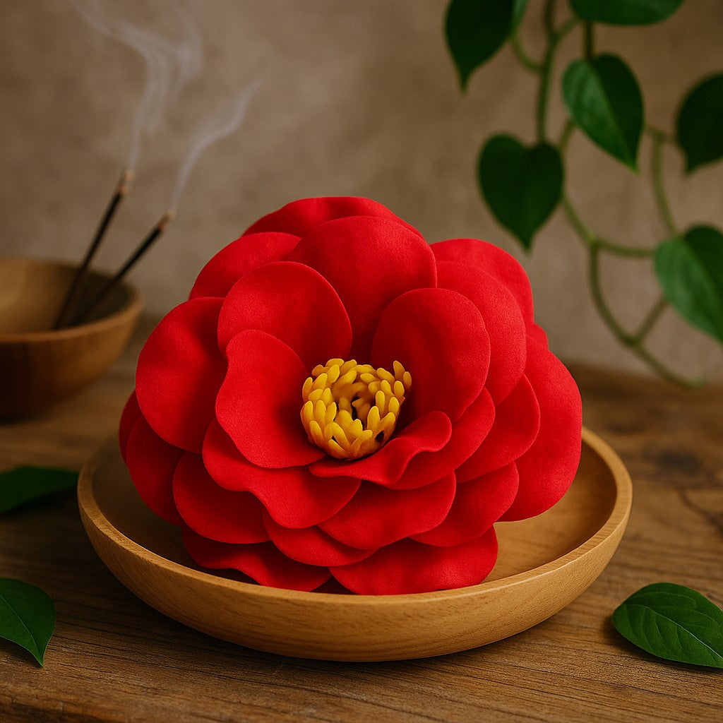 Flores de Sabão Camélia Vermelha Pack de 10