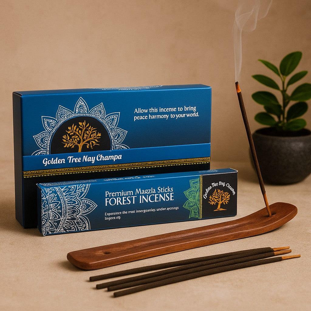 Incenso em Vareta Nag Champa Mistura Florestal Masala