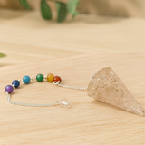 Orgonit Pendel - Power Chakra Rosenquarz