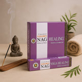 Varitas de Incienso Yoga Curativo 15g Golden Nag