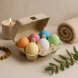 Bombes de bain en forme d'œuf Parfums assortis Pack de 6