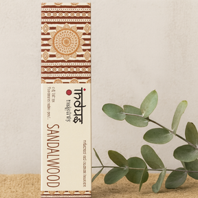 Indus Treasures Sandalwood Incense Sticks Hand-Rolled 15g