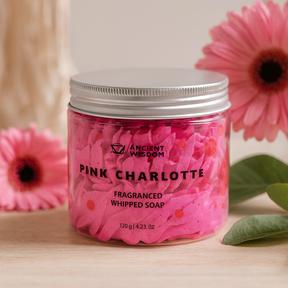 Charlotte Hot Pink Whipped Cream Soap 120 g, Whipped Soap