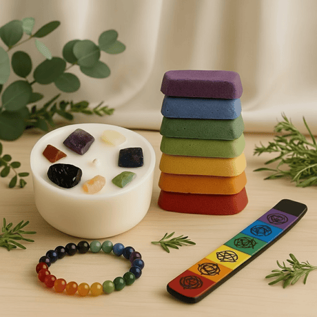 7 Chakra Healing Kit, Candle Bracelet Incense Sticks - SHAMTAM.COM