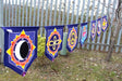 7 Flags Banner - Love in the Center - SHAMTAM.COM