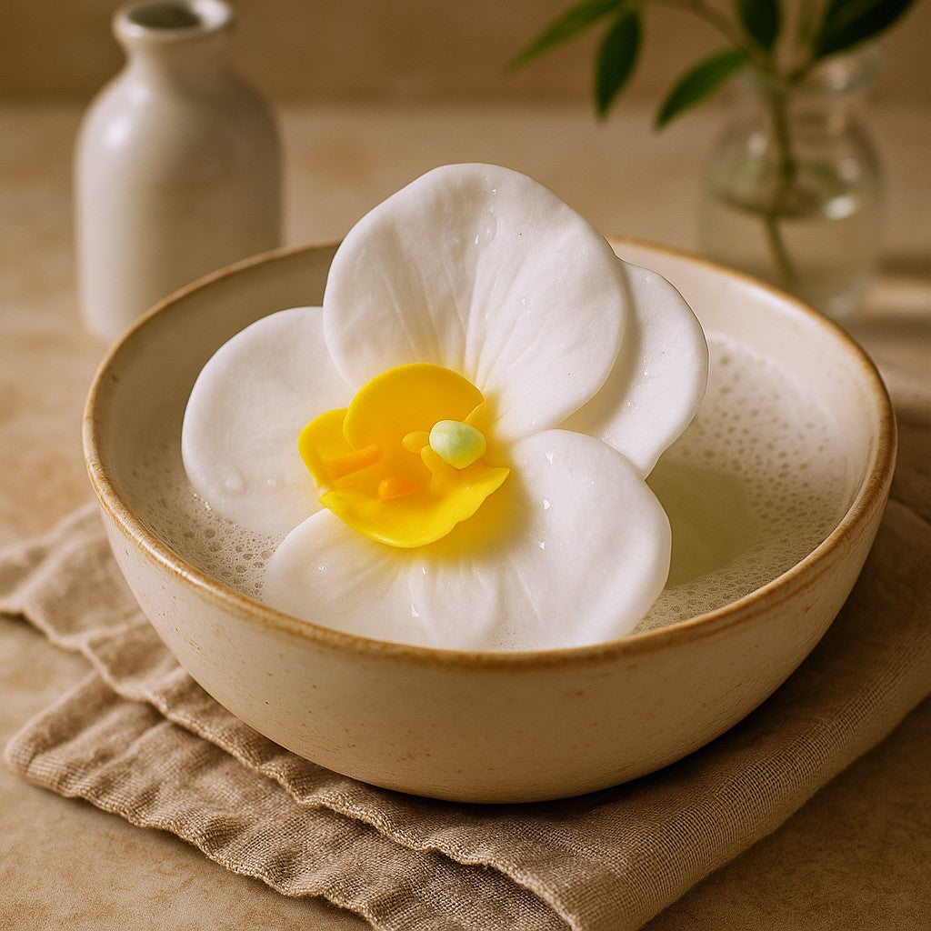 Flores de Sabão Peônia Branca 10 Peças