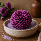 Flores de Sabão Pequenas Crisântemo Roxo Pacote de 10
