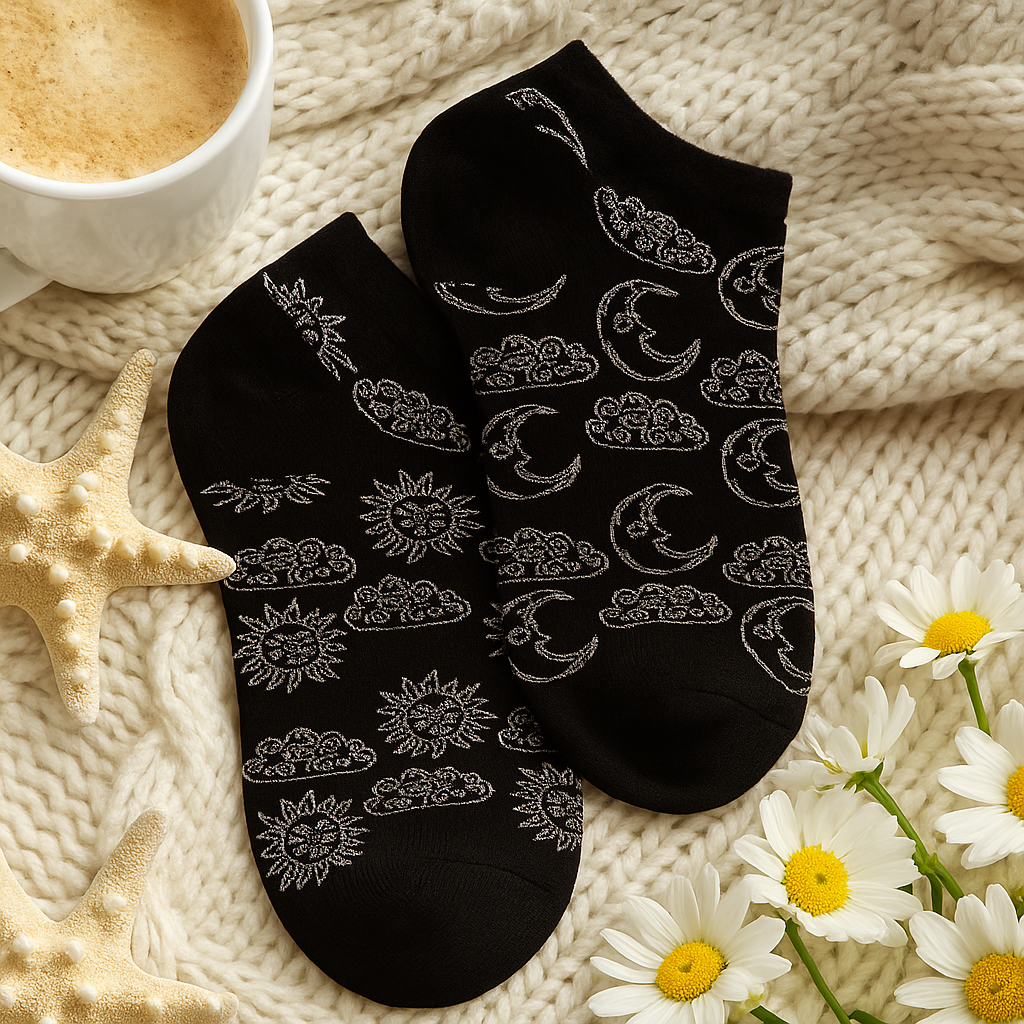 Bamboo Low Cut Socks 7.5-11.5 Day And Night
