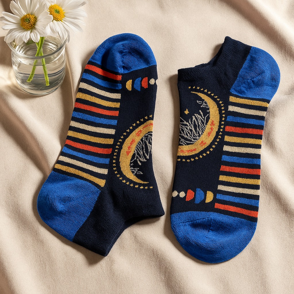 Lunar Phases Socken, niedrig, S/M, 3,5–6,5 - Lunar Phases