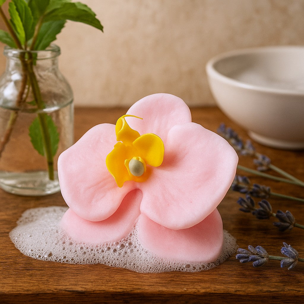 Flores de Sabão Peônia Rosa Pacote de 10