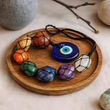 Pendente dos 7 Chakras com Olho Turco Suspenso